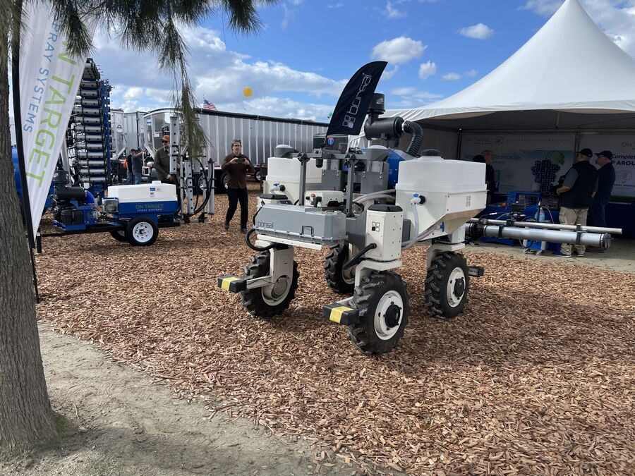 Autonomous agricultural robots at World Ag Expo — field-deployed systems evaluation
